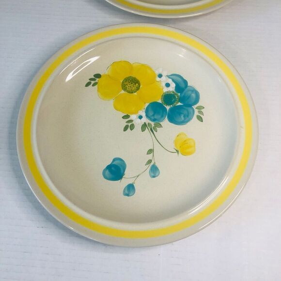 ji stonecrest andre ponche design collection 202 happy handpainted dinner plates - Picture 3 of 10